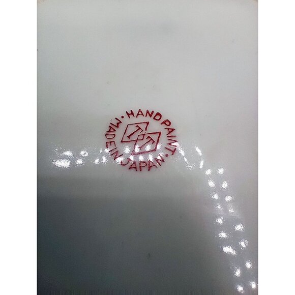 Red Plaid Storage Container Hand Painted Ceramic Crazed Vintage Takito Company - Picture 3 of 16